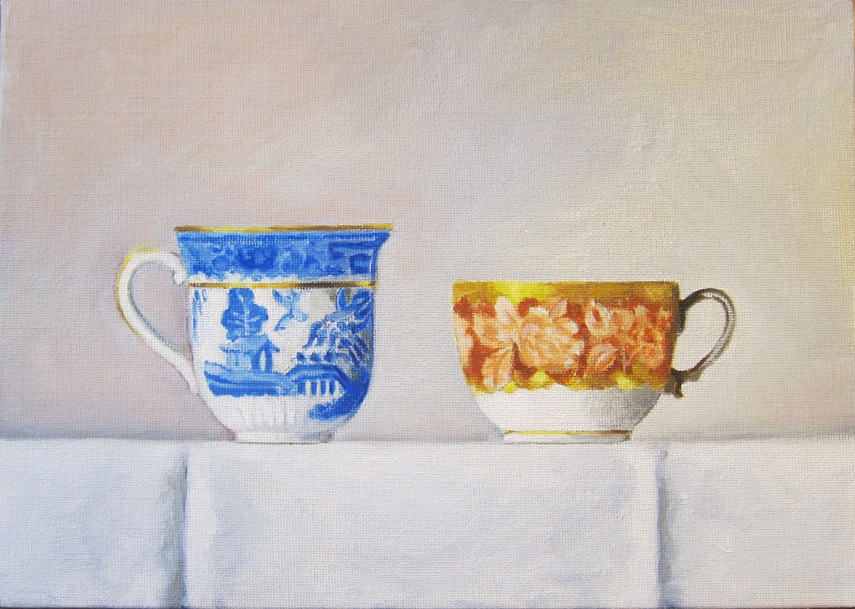 Two teacups by Sophie Colmer-Stocker