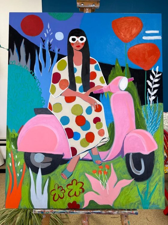 Dream Ride Under Red Sun