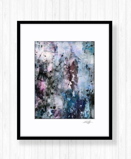 Enchanted Moments 14 - Mixed Media Abstract Painting in mat by Kathy Morton Stanion by Kathy Morton Stanion