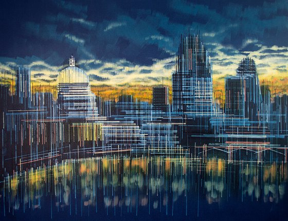 London Skyline Sunset