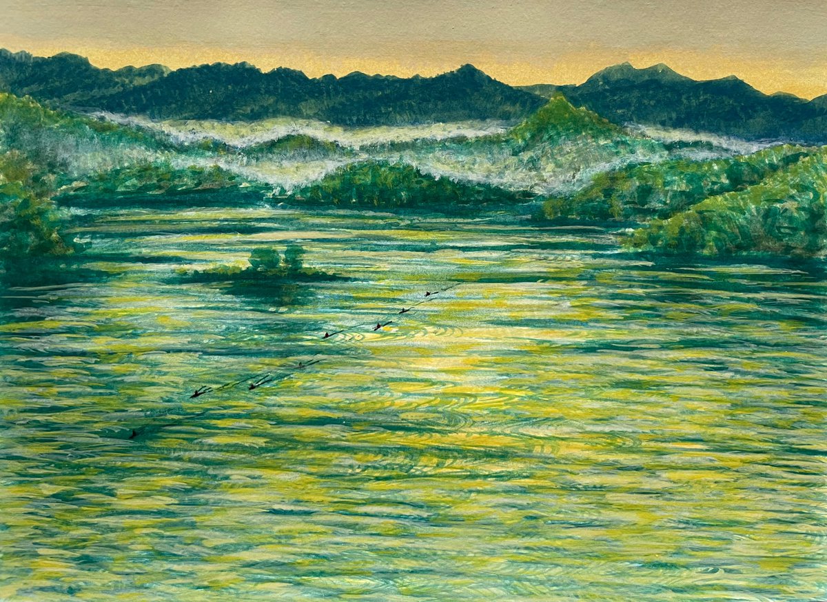 Kayaks at Dawn 2 by David Lloyd