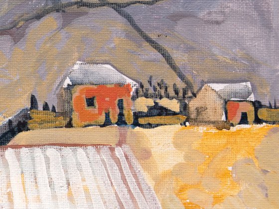 Barns in the Snow