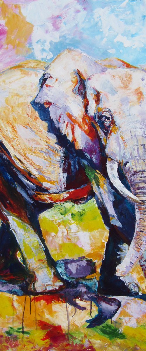 Walking majestic elephant II by Kovács Anna Brigitta