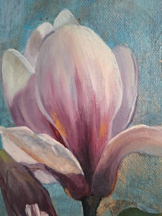 Painting on canvas "Magnolia"