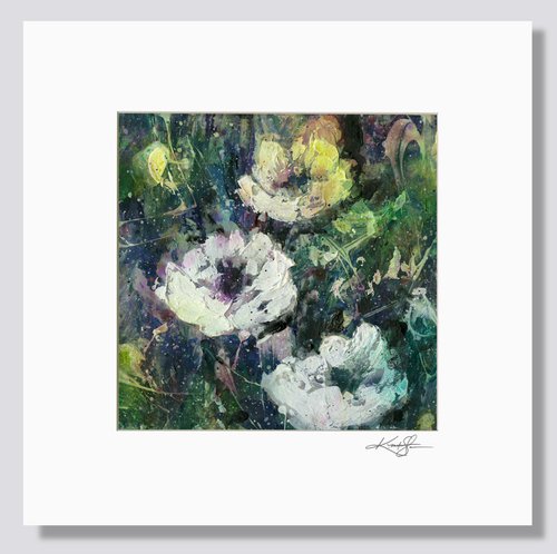 Floral Delight 15 - Textured Floral Abstract Painting by Kathy Morton Stanion by Kathy Morton Stanion