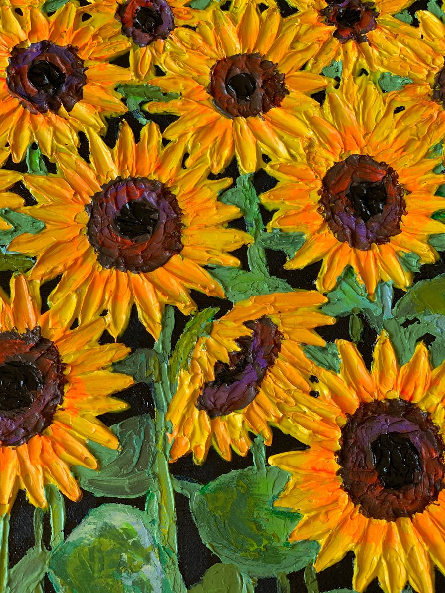 Sunflower Fields. Simple Acrylic Painting. by Artistic-lynx on DeviantArt