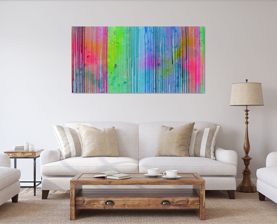 Melted Rainbow 2 - Large Abstract