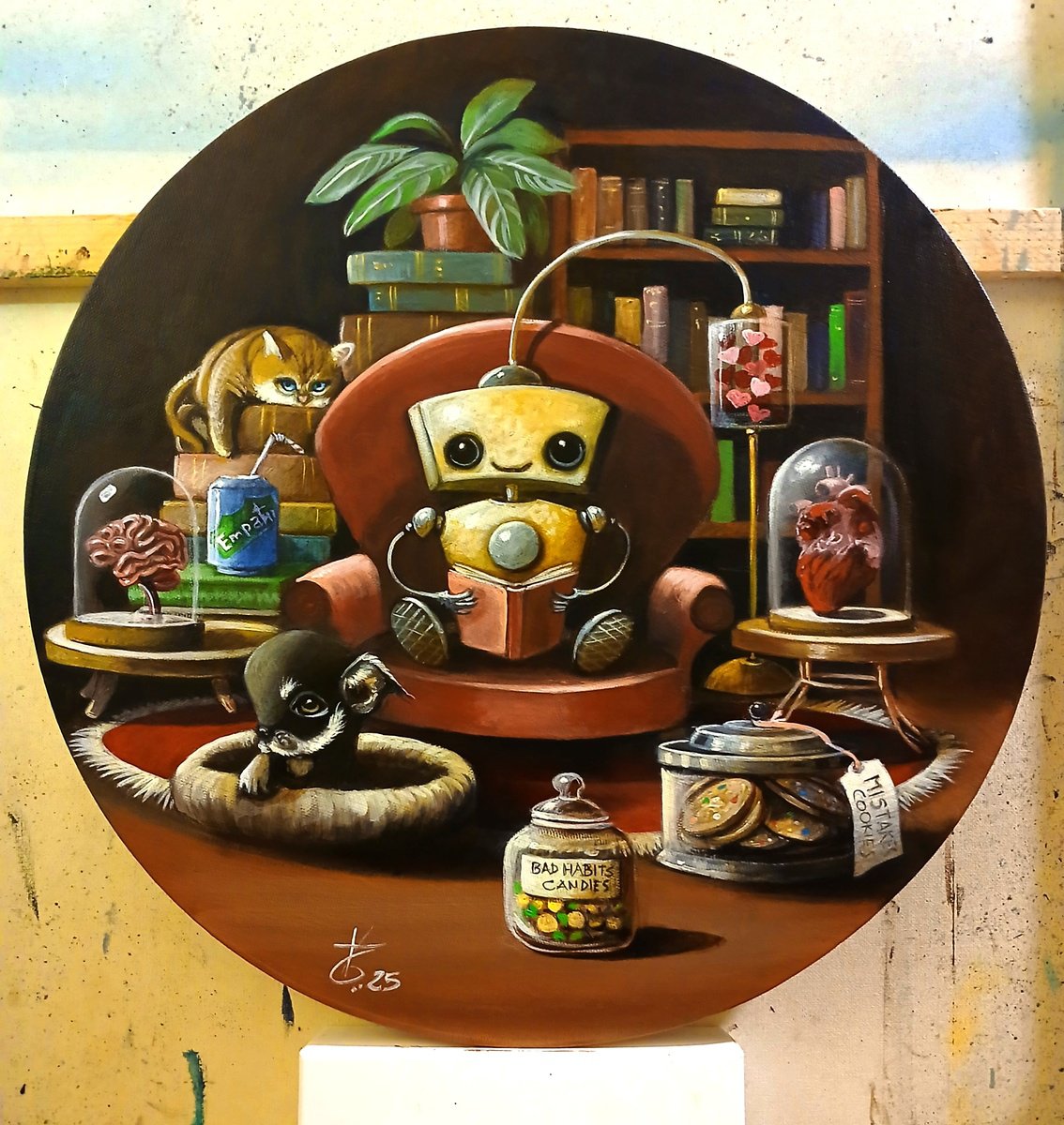 Surrealistic Still Life Acrylic Painting By Valentina Toma