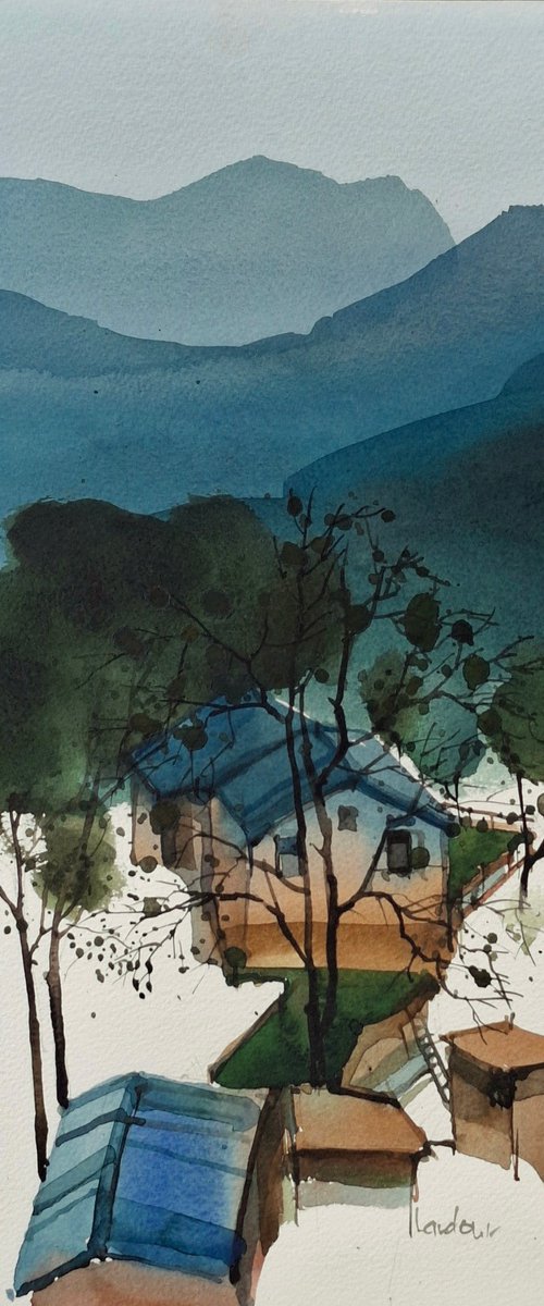 House in valley: Landour by Prashant Prabhu