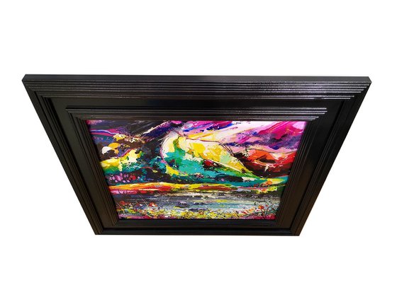 Abstract Lake District Art - 'Mountain Moods' (Re-framed)