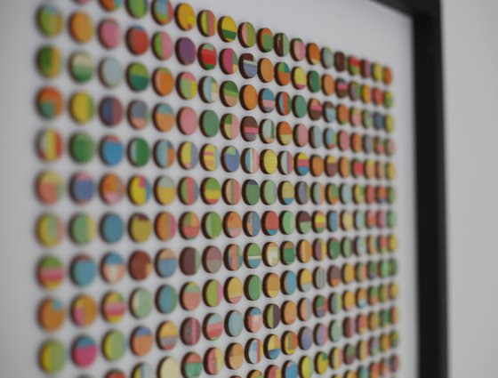 361 Marguerite Patten paper dots SearchPaper collage dot artwork