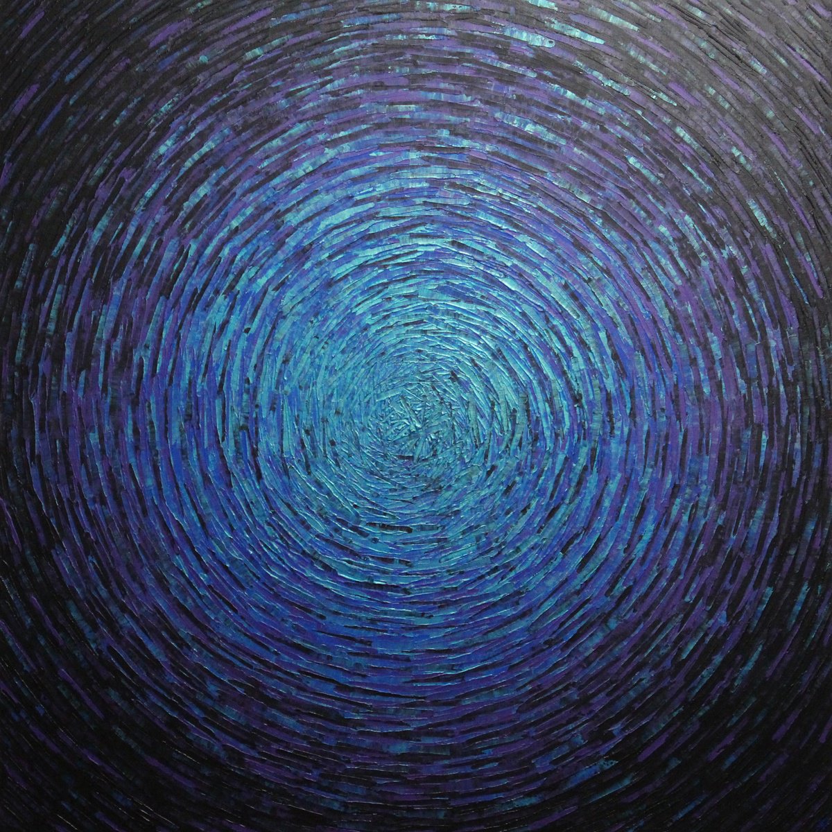  Vast Iridescent Blue-Violet Glow By Jonathan Pradillon, 39 X 39, Artwork For Sale On Artfinder