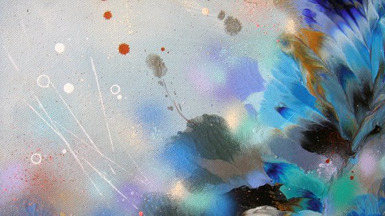 Abstract Floral Blues