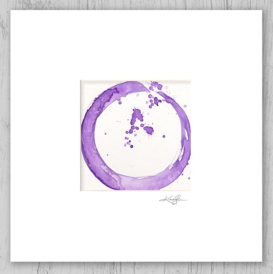 Enso 21 - Abstract Zen Circle Painting by Kathy Morton Stanion