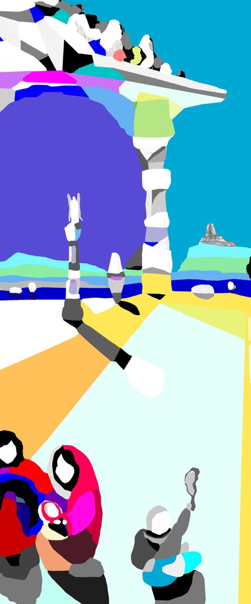 Leaving the ruins by Alejos