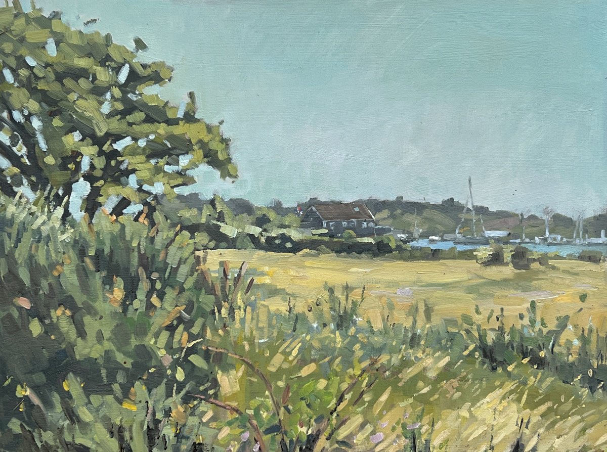 Bembridge from St Helens Duver, Isle of Wight by Louise Gillard