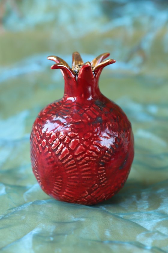 Pomegranate. Gold and Red