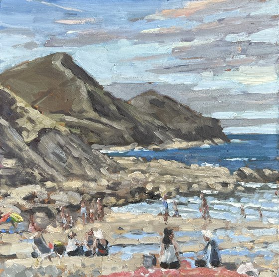 Crackington Haven, hot summer day