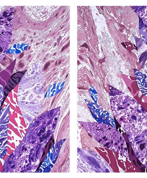 Set of 2 «Galaxy Garden» by Mariia Raskin