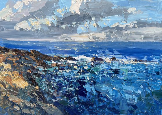 Modern Seascape Oil Painting on Canvas