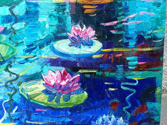 Water lilies reflections 5