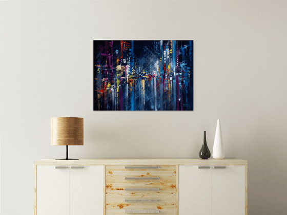 Abstract Night city