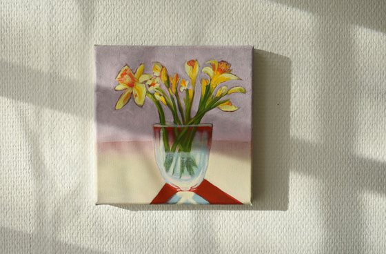 Spring in a glass vase