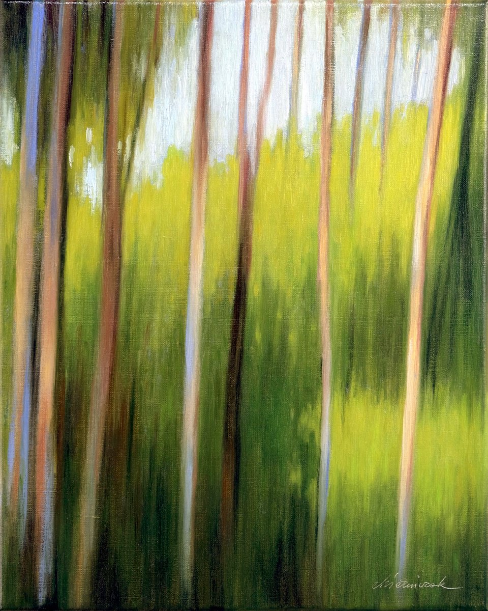 Forest In The Morning By Richard Mierniczak, 16 X 20, Artwork For Sale On Artfinder