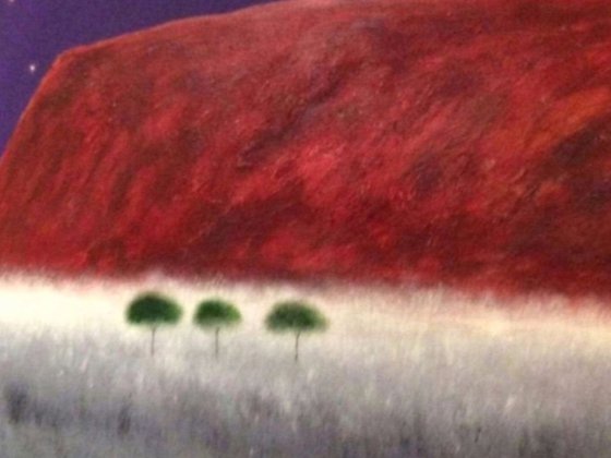 “Ayers Rock At Midnight” 150x100x2cm