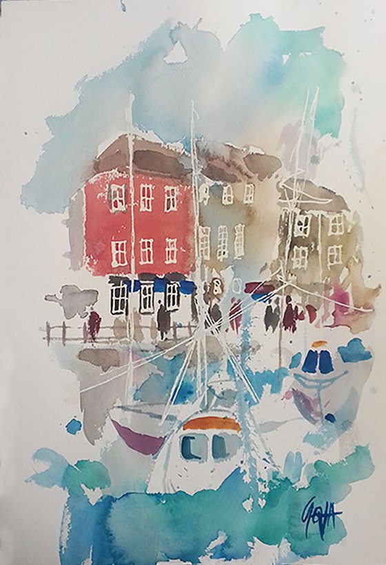 CORNISH LANDSCAPES - PADSTOW HARBOUR