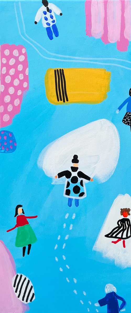 Colorful Winter Scene by Sasha Robinson