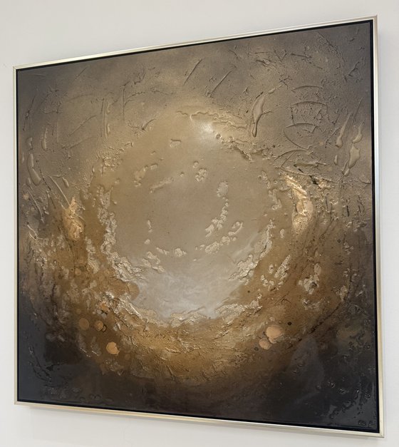 Gold Original Abstract Painting | Warm Earth