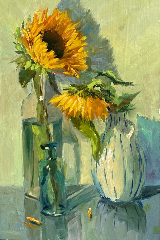 Sunflowers in Conversation