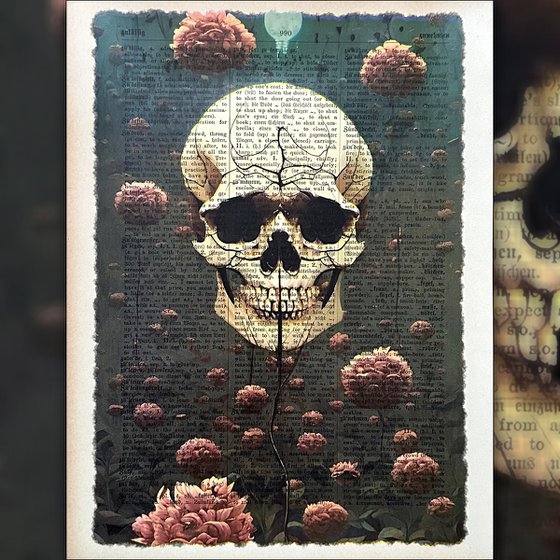 Luscious Flowers Skull