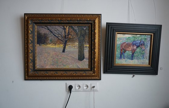 Winter Boulevard at night