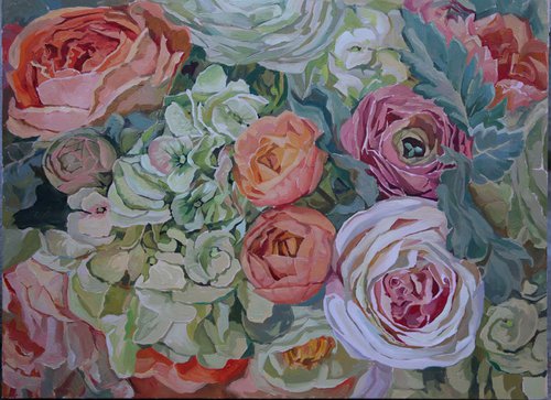 Rose e Ortensie by Ann Gusè