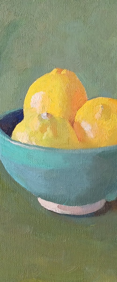 Lemons in a bowl by Vasyl Koval