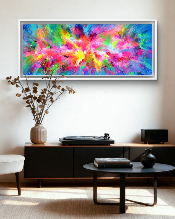 Flowing Energy 62 - Large Colorful Abstract