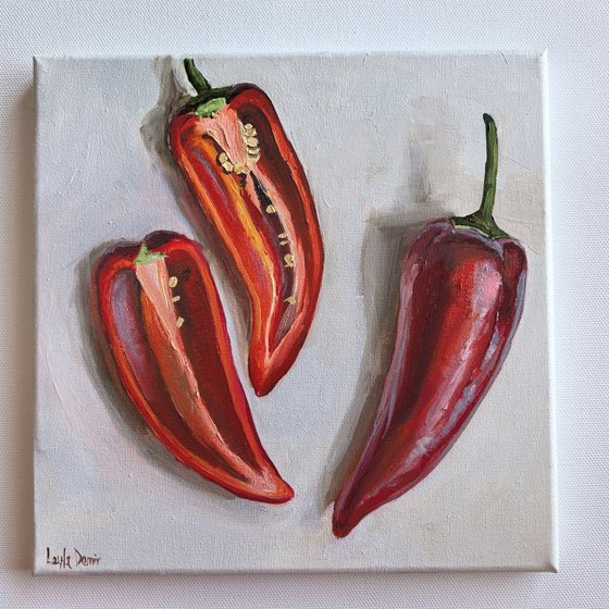 Red Still Life with Paprika