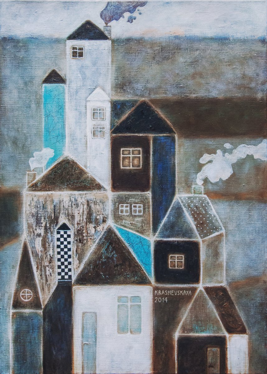 Sleeping city by Lena Krashevka
