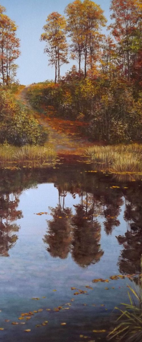 Autumn Morning on the Lake by Oleg Riabchuk