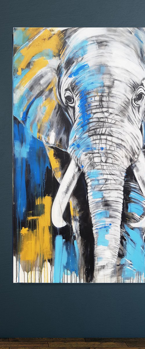 ELEPHANT #13 - Work Series 'One of the big five' by Stefanie Rogge