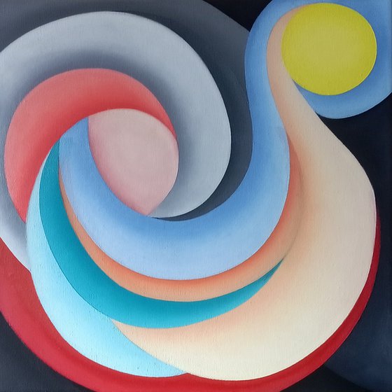 Abstract Blue Gray