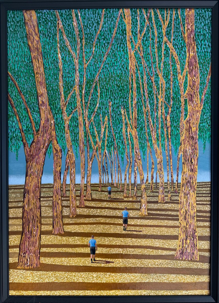 Surrealistic Painting , Last Summer N.2 By Stefano Pallara, 20 X 28, Artwork For Sale On Artfinder