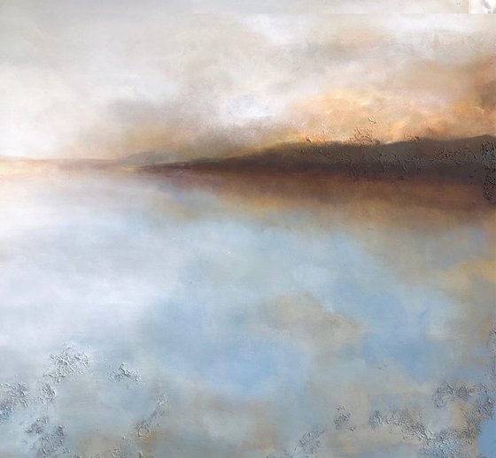 calming coast (120 x 100 cm) Dee Brown