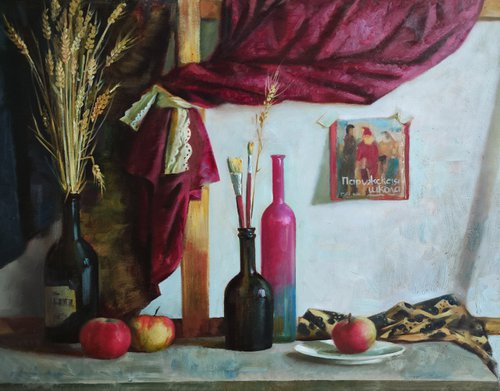 Apples and wheat by Maria Egorova