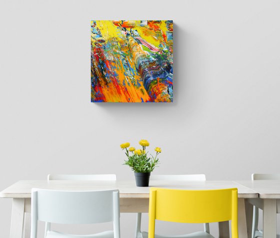 50x50 cm Colorful Abstract Painting Original Oil Painting Canvas Art