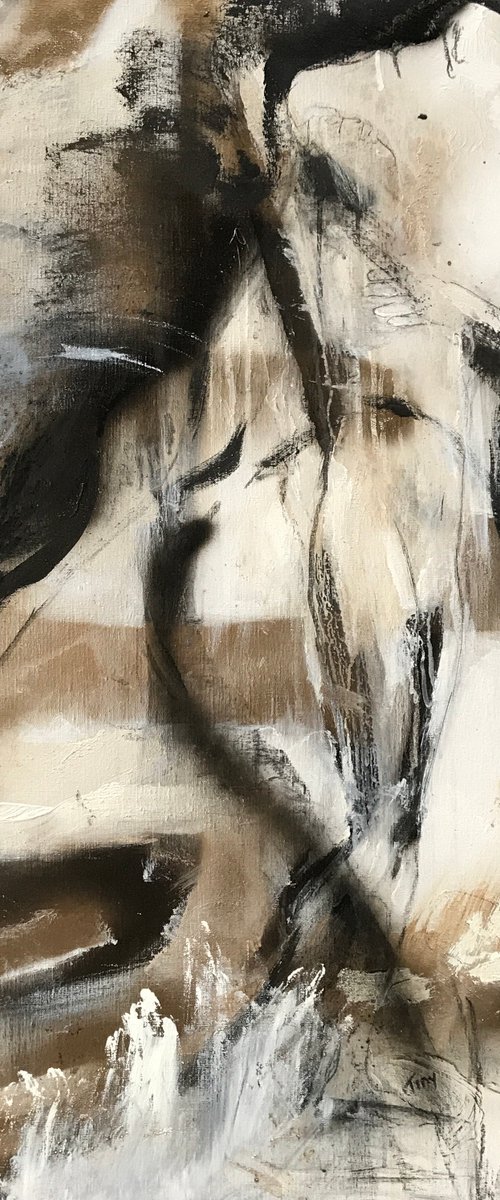 Showering girl by Tiny de Bruin