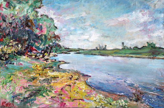 “The Riverbank. May.”