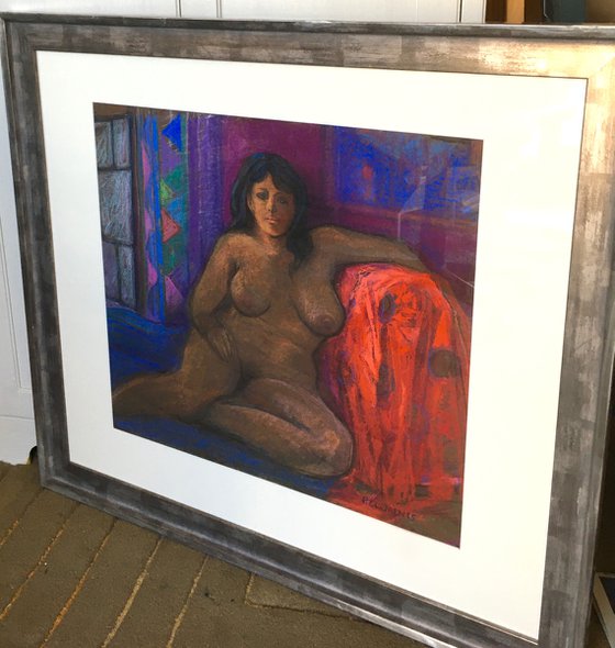 Gauguin inspired reclining nude
